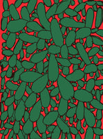 red and green cactus fine art print